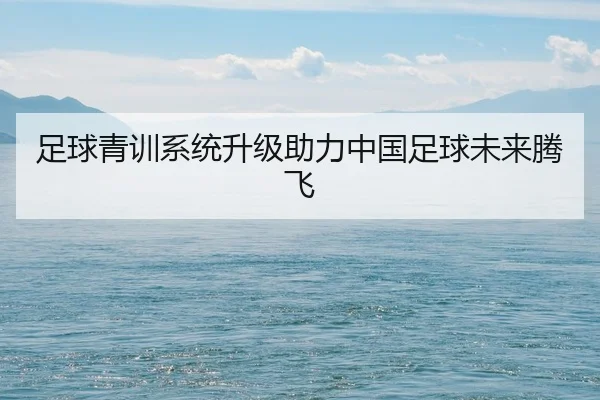 足球青训系统升级助力中国足球未来腾飞